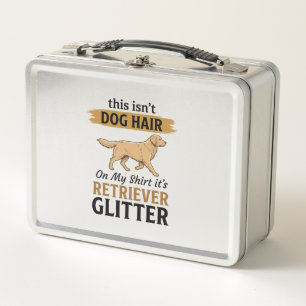 Retriever Glitter Lustiger Hunde Liebhaber Vintage Metall Brotdose