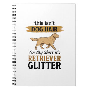 Retriever Glitter Lustiger Hunde Liebhaber Vintage Notizblock