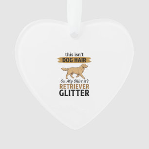 Retriever Glitter Lustiger Hunde Liebhaber Vintage Ornament