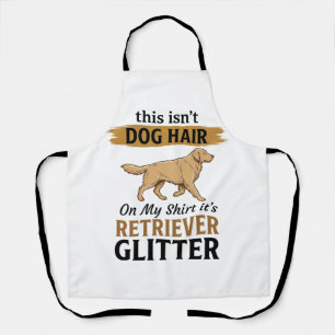 Retriever Glitter Lustiger Hunde Liebhaber Vintage Schürze