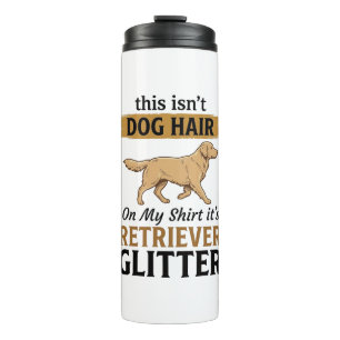 Retriever Glitter Lustiger Hunde Liebhaber Vintage Thermosbecher