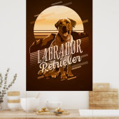 Retriever Gold ID754 Poster (Küche)