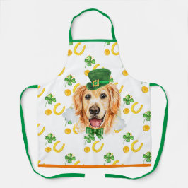 Retriever Holiday Wohngestaltung St Patrick's Day Schürze