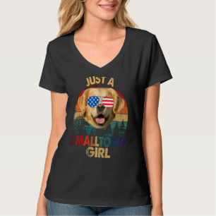 Retriever Hund nur eine kleine Mädchen Stadt T-Shirt