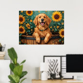 Retriever in einem Fass Poster (Heimbüro)
