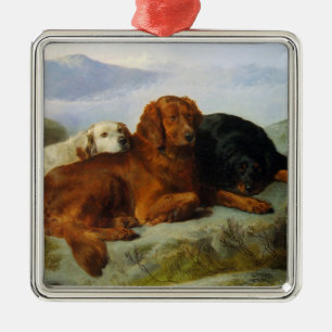 Retriever, Irisch und Gordon Setter Druck Ornament