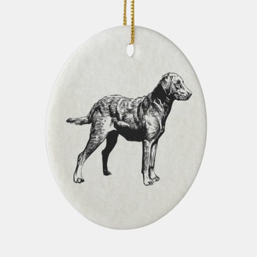 Retriever Keramikornament (Rechts)