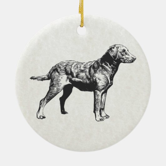 Retriever Keramikornament (Hinten)