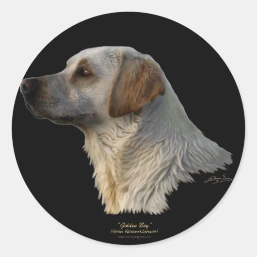 RETRIEVER LABRADOR DOG Stickers (Vorderseite)