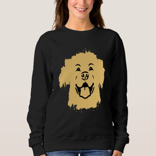 Retriever Labrador Owner Happy Face Dog Lab Sweatshirt (Vorderseite)