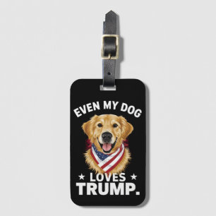 Retriever sogar My Hund Lieben Trump USA Flag Gepäckanhänger