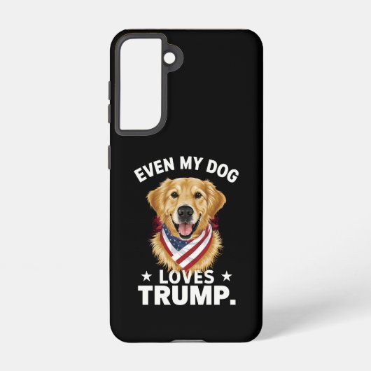 Retriever sogar My Hund Lieben Trump USA Flag Samsung Galaxy Hülle (Rückseite)