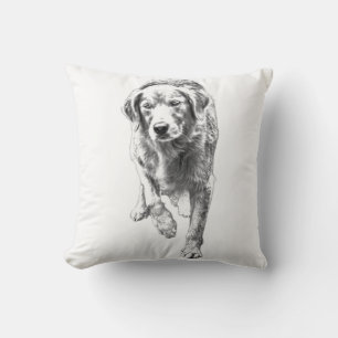 Retriever Textur in Fall Light Kissen