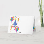 Retrievers feiert Geburtstag Karte (Rückseite)