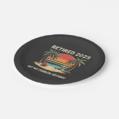 Retrires 2025 nicht mehr mein Problem Pappteller (Schrägansicht)