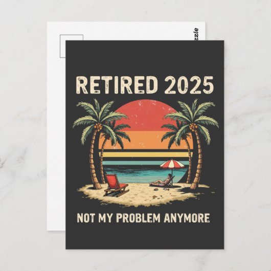 Retrires 2025 nicht mehr mein Problem Postkarte (Vorne/Hinten)