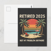 Retrires 2025 nicht mehr mein Problem Postkarte (Vorne/Hinten)
