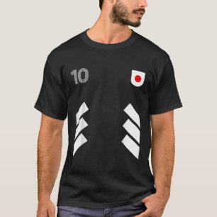 Retro10 Japan Football Japan Fußball Japan Flag T-Shirt