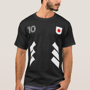 Retro10 Japan Fußball Japan Fußball Japan Flagge T-Shirt
