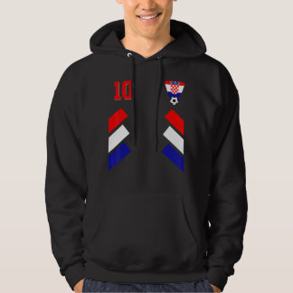 Retro10 Kroatischer Fußball Kroatien Fußball Kroat Hoodie