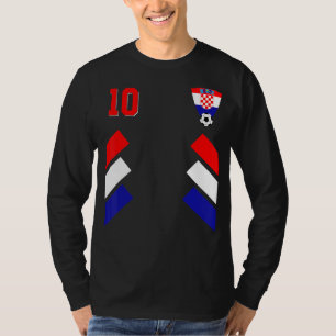 Retro10 Kroatischer Fußball Kroatien Fußball Kroat T-Shirt