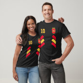 Retro10 Spanischer Fußball Spanien Fußball Spanien T-Shirt (Unisex)