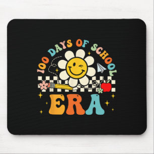 Retro 100. Schultag Lehrer Kind 100 Tage Schule  Mousepad