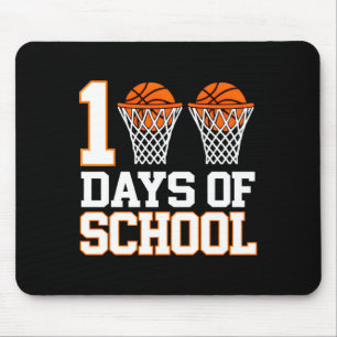 Retro 100 Tage Schule Basketball Sport Spaß Mousepad