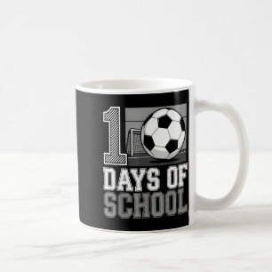Retro 100 Tage Schule Fußball Lehrer Schüler 10 Kaffeetasse