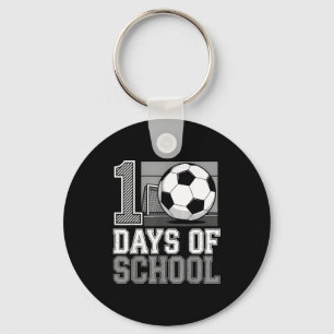Retro 100 Tage Schule Fußball Lehrer Schüler 10 Schlüsselanhänger