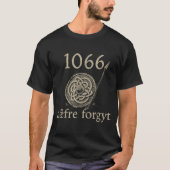 Retro 1066 Naefre Forgyt Never Forget Viking Engla T-Shirt (Vorderseite)