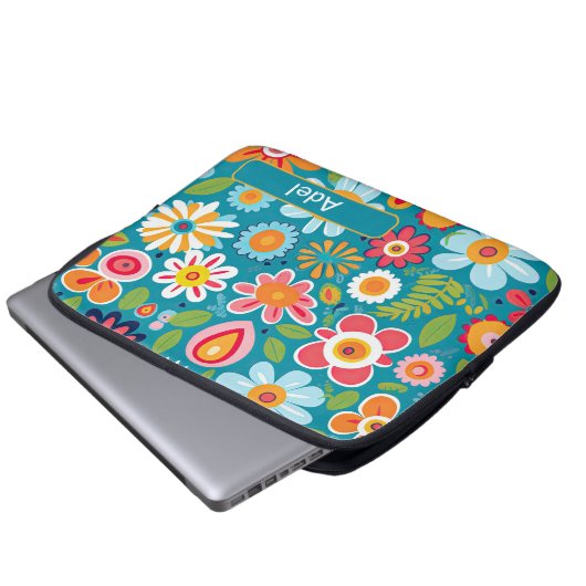 Retro 10 laptopschutzhülle (Vorne Knopf)