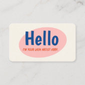 Retro 10 Loyalitätskarte Visitenkarte (Vorderseite)