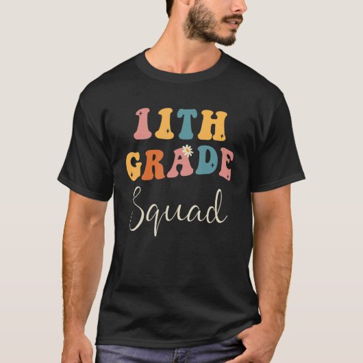 Retro 11th Grade Squad Elfte Grade Vibes 1st Da T-Shirt (Vorderseite)