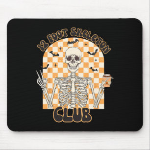 Retro 12 Foot Skeleton Club Halloween Kids Trick O Mousepad
