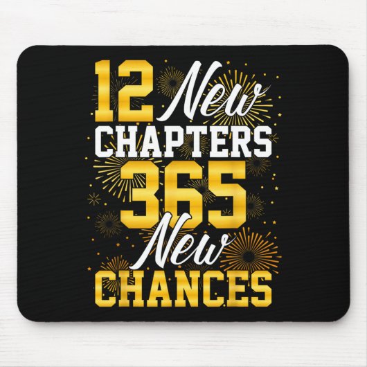 Retro 12 New Chapters 365 New Chances Happy New Ye Mousepad (Vorne)