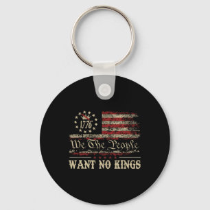Retro 14. Juni Woll No Kings in America 1776 USA Schlüsselanhänger