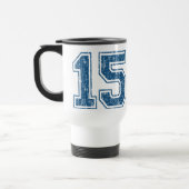Retro 15 Blau Reisebecher (Links)