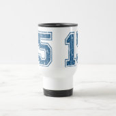 Retro 15 Blau Reisebecher (Mittel)