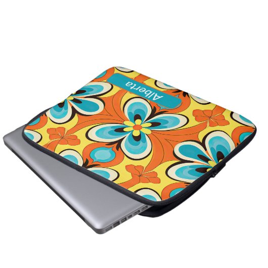 Retro 15 laptopschutzhülle (Vorne Knopf)