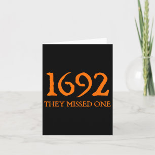 Retro 1692 sie vermissten eine Hexe Salem 1692 Hal Karte