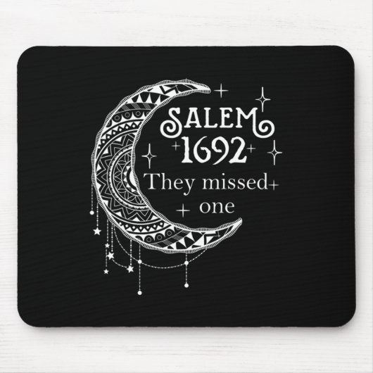 Retro 1692 sie vermissten eine Hexe Salem 1692 Hal Mousepad (Vorne)