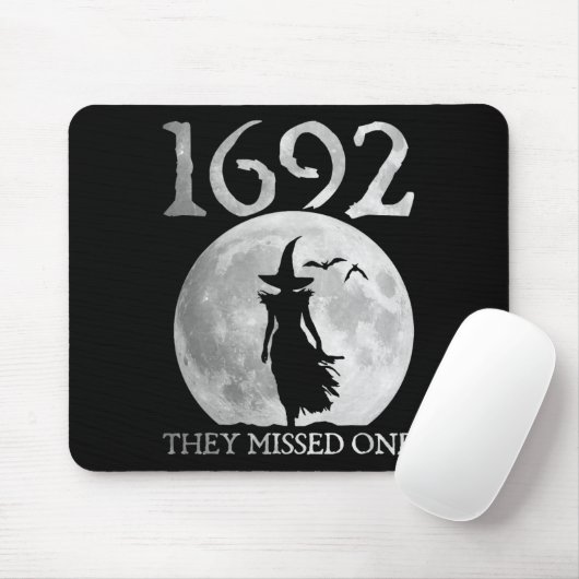Retro 1692 sie vermissten eine Hexe Salem 1692 Hal Mousepad (Mit Mouse)