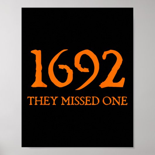 Retro 1692 sie vermissten eine Hexe Salem 1692 Hal Poster (Vorne)