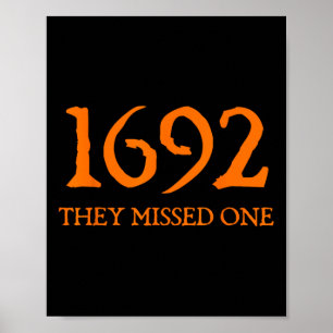Retro 1692 sie vermissten eine Hexe Salem 1692 Hal Poster