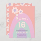 Retro 16. Geburtstagsparty (Vorne/Hinten)