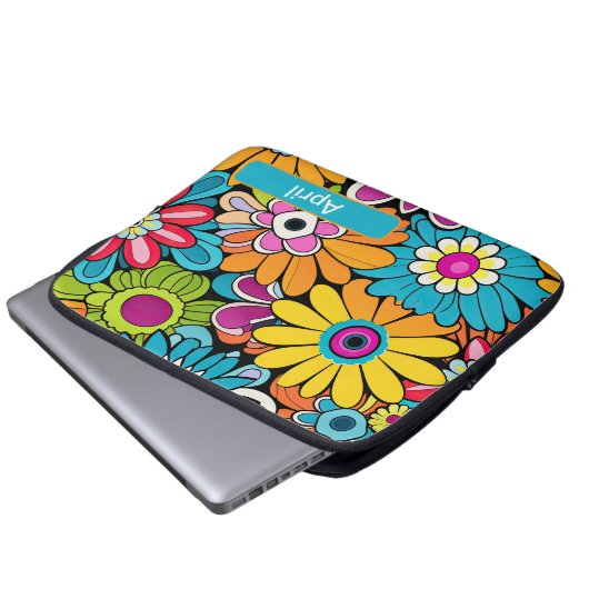 Retro 16 laptopschutzhülle (Vorne Knopf)