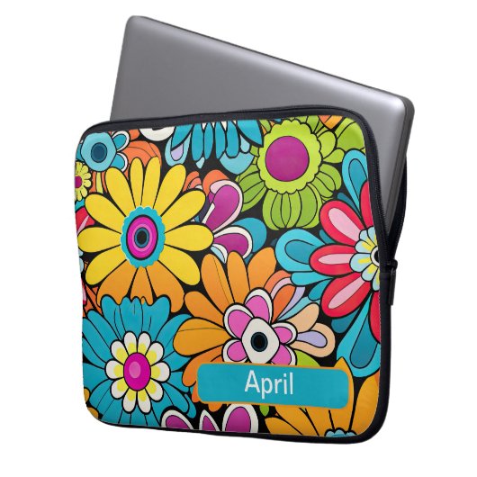 Retro 16 laptopschutzhülle (Vorderseite Links)