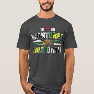 Retro 1890 Monterey California Flagge T-Shirt
