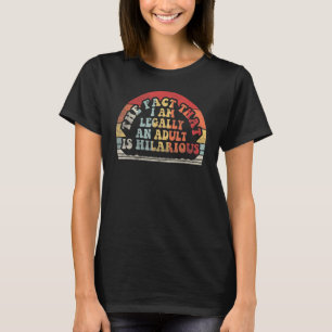 Retro 18. Geburtstag bin ich ein legaler Erwachsen T-Shirt